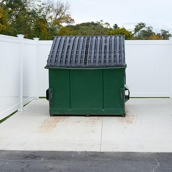 commercial dumpsters can personalize pick-up schedules based on their clients' needs